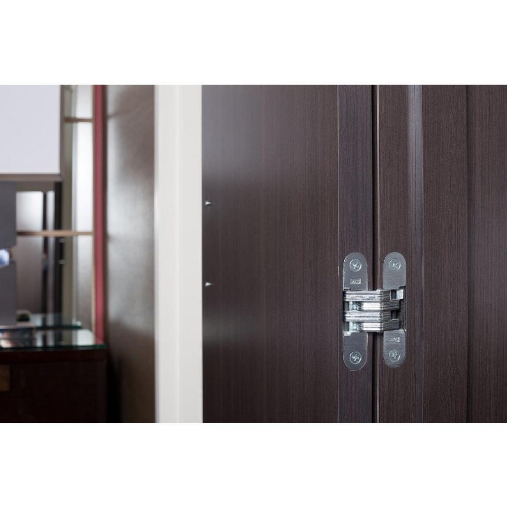 1/2 in. 2-3/8 in. Satin Brass Invisible Hinge