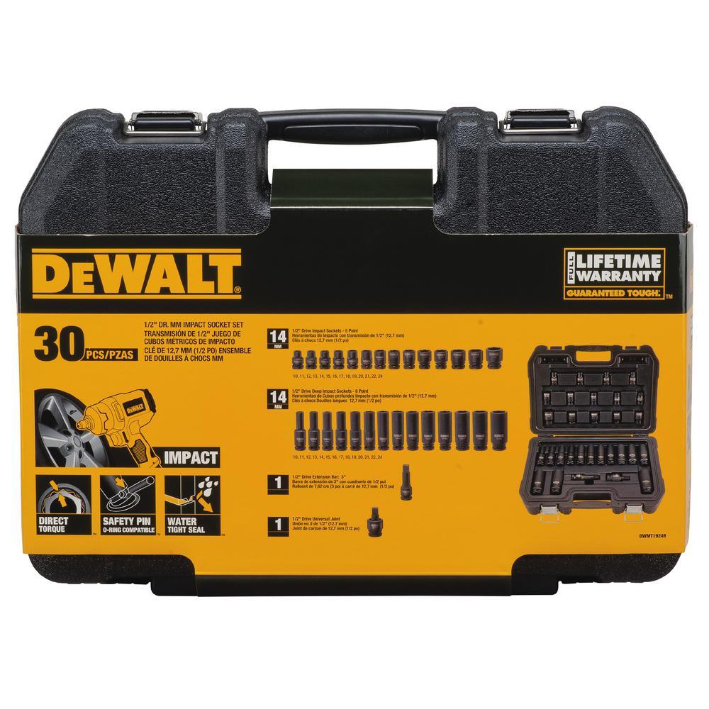 1/2 in. Drive Impact Socket Set (30-Piece)