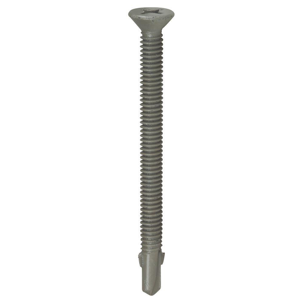 #12 2-3/4 in. Phillips Flat-Head Self-Drilling Screws (40-Pack)