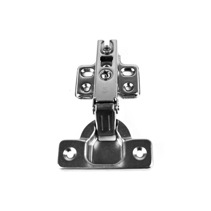 105-Degree 35 mm Full Overlay Frameless Cabinet Hinges with Installation Screws (15-Pairs)