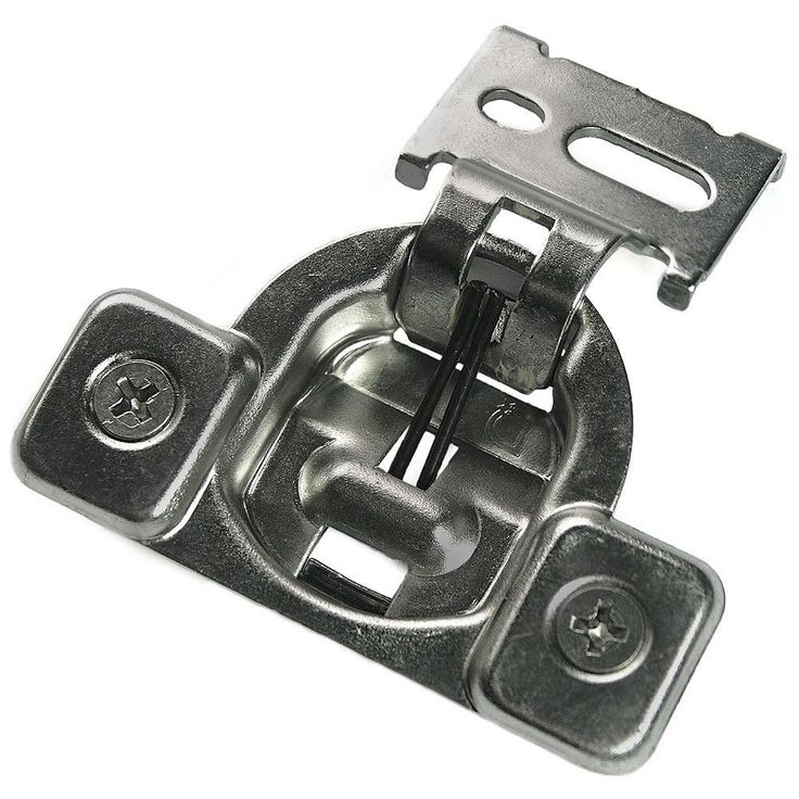 1/2 in. Chrome Face Frame Concealed Overlay Hinge (1-Pair)
