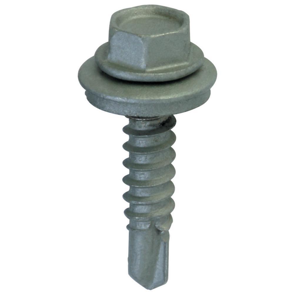 #12 x 1-1/2 in. External Hex Drive Washer Head Roofing Screws (300-Pack)