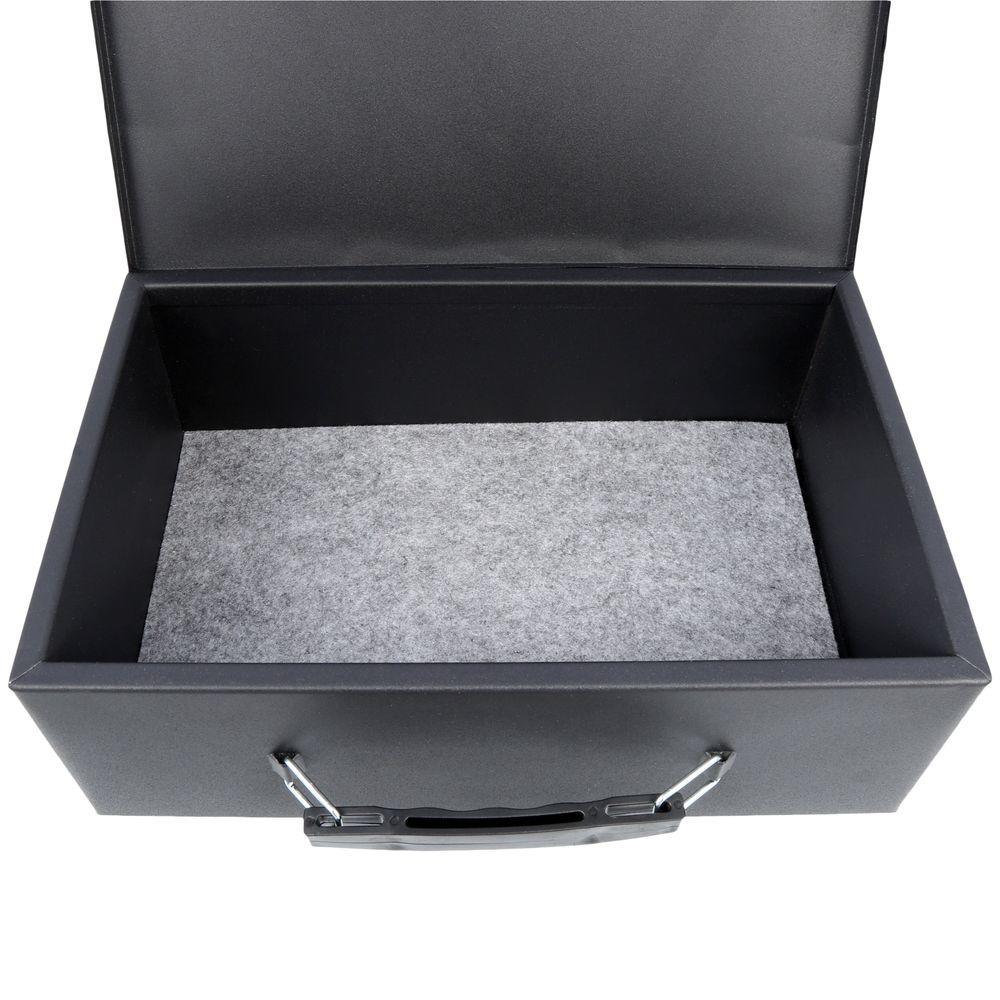 0.18 cu. ft. Fire Resistant Steel Security Box with Key Lock