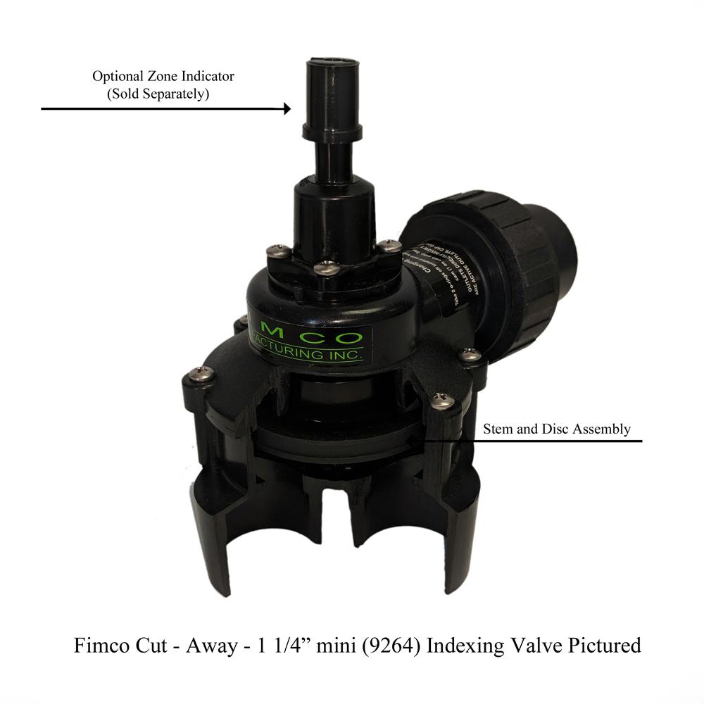 1-1/4 in. Mini 4 Outlet Indexing Valve with 2, 3 and 4 Zone Cams
