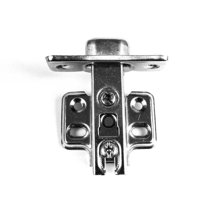 105-Degree 35 mm Full Overlay Frameless Cabinet Hinges with Installation Screws (15-Pairs)