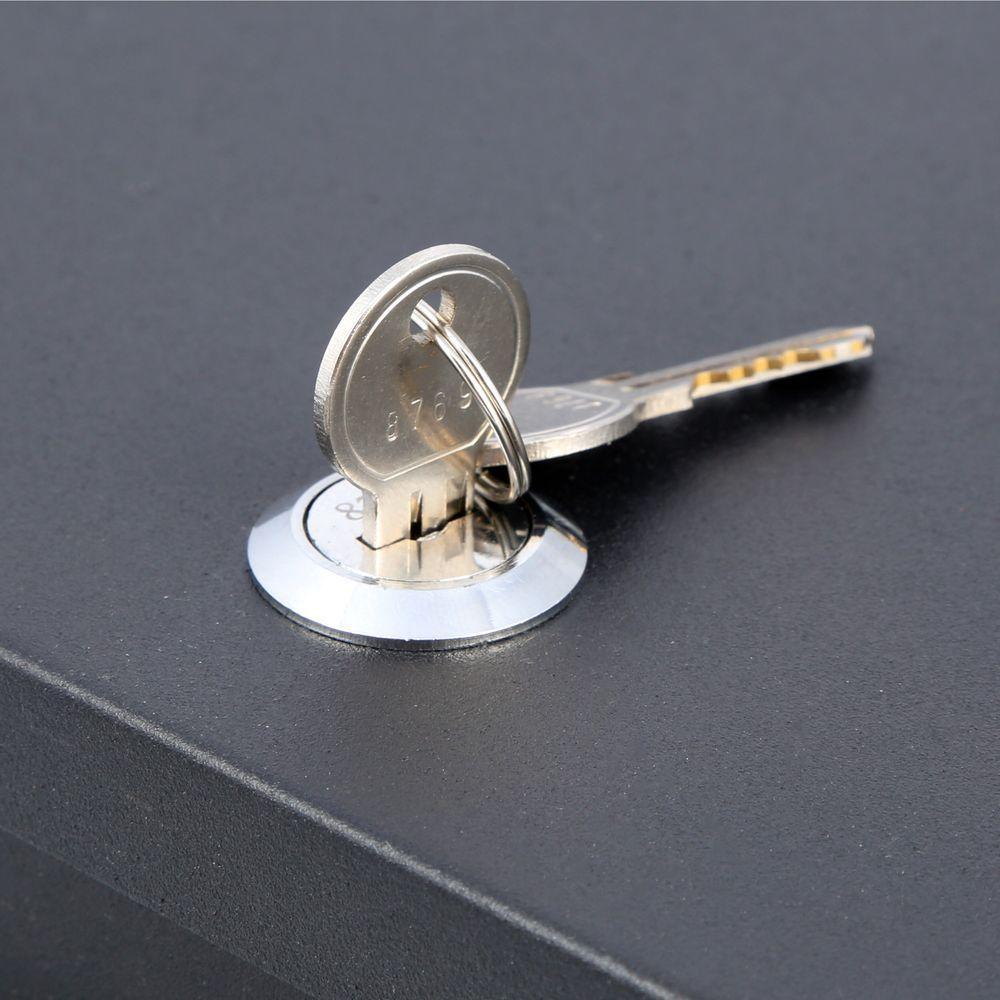 0.18 cu. ft. Fire Resistant Steel Security Box with Key Lock
