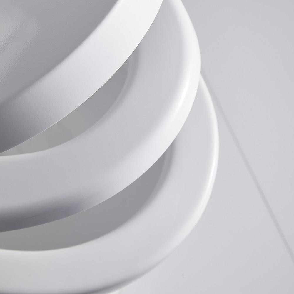1-piece 1.28 GPF Dual Flush High Efficiency Elongated Toilet in White(Seat Included)