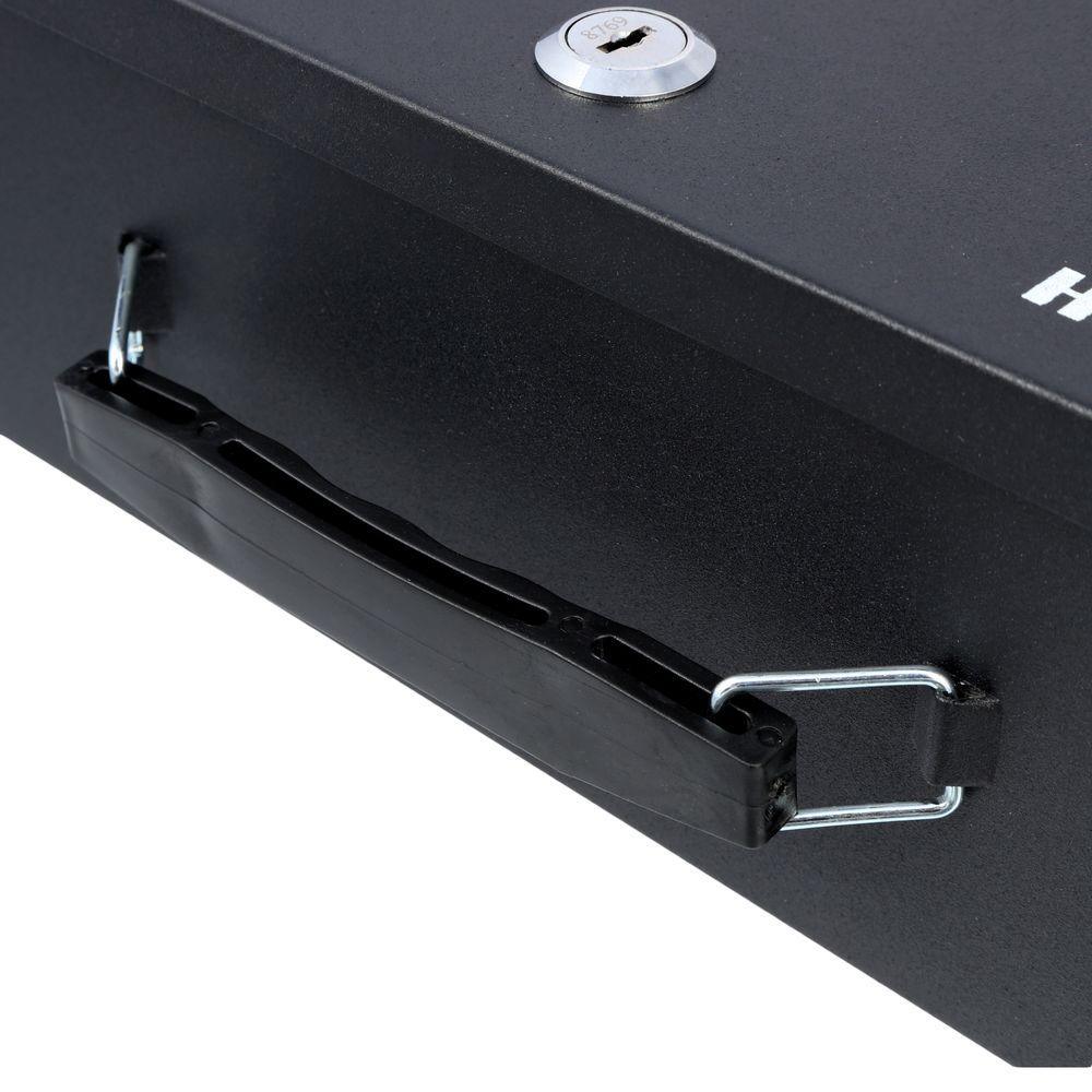 0.18 cu. ft. Fire Resistant Steel Security Box with Key Lock