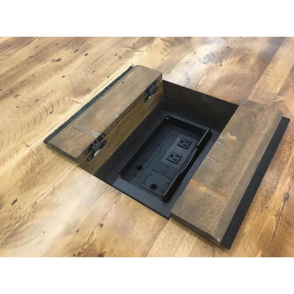 1/2 in. 2-3/8 in. Black E-Coat Invisible Hinge