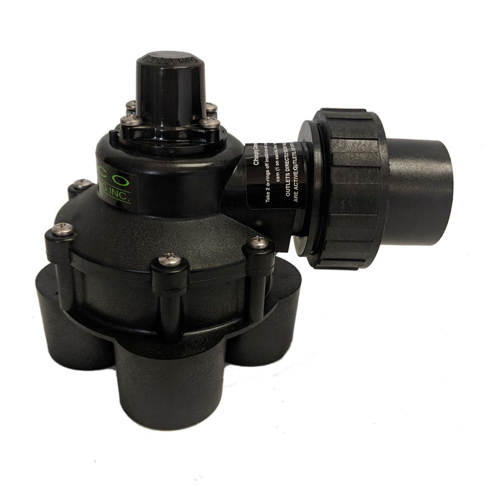 1-1/4 in. Mini 4 Outlet Indexing Valve with 2, 3 and 4 Zone Cams
