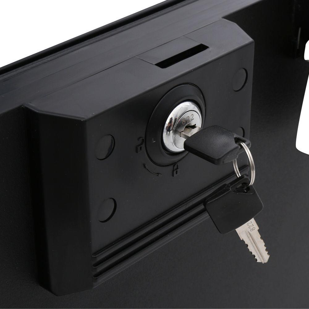 0.60 cu. ft. Molded Fire Resistant and Waterproof Filing Chest Safe with Key and Double Latch Lock