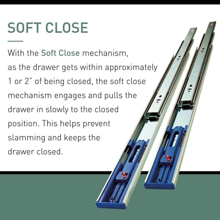 14 in. Soft-Close Full Extension Side Mount Ball Bearing Drawer Slide Set