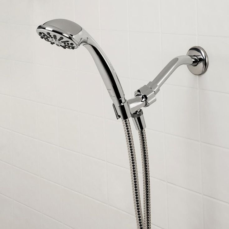 1-Spray 3.3 in. Single Wall Mount Handheld Shower Head in Chrome