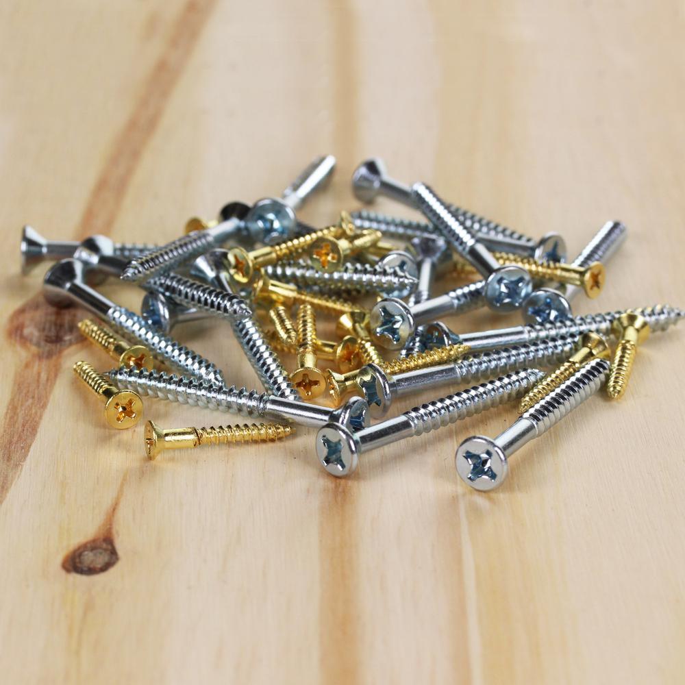 #10 x 3 in. Phillips Flat Head Zinc Plated Wood Screw (50-Pack)