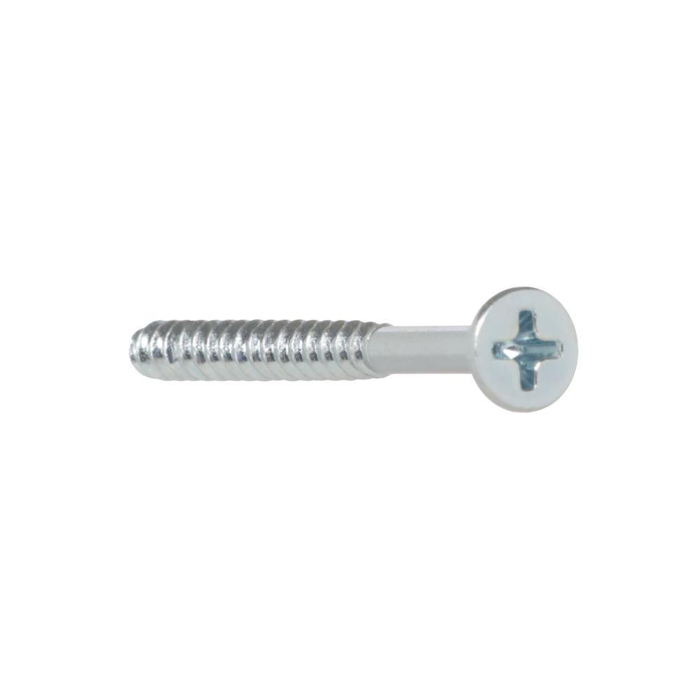 #10 x 2-1/2 in. Phillips Flat Head Zinc Plated Wood Screw (50-Pack)