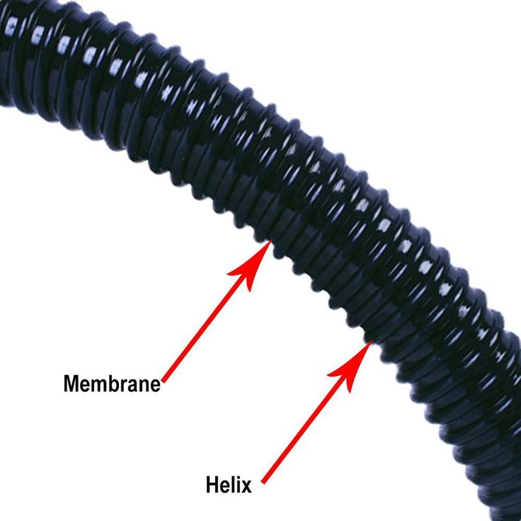 1-1/4 in. Dia x 25 ft. MM Sizing Black Non Kink, Corrugated, Flexible PVC Pond Tubing
