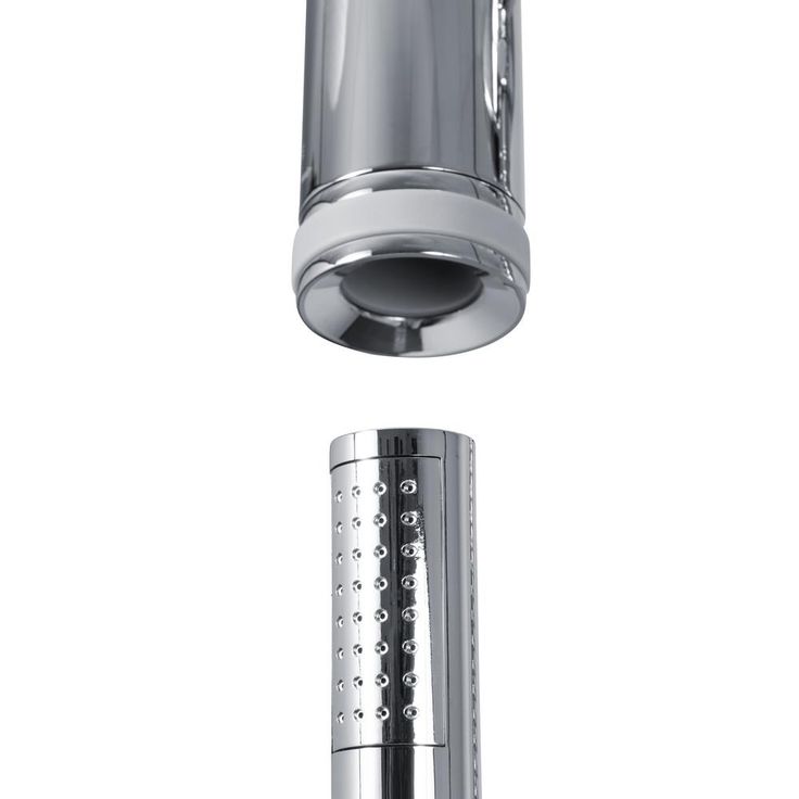 1-spray 8 in. Dual Shower Head and Handheld Shower Head with Waterfall in Chrome