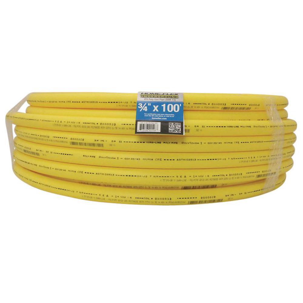 1-1/2 in. IPS x 500 ft. DR 11 Underground Yellow Polyethylene Gas Pipe