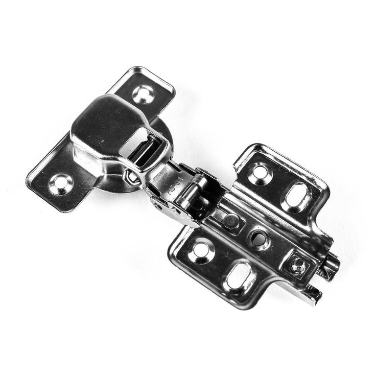 105-Degree 35 mm Full Overlay Frameless Cabinet Hinges with Installation Screws (15-Pairs)