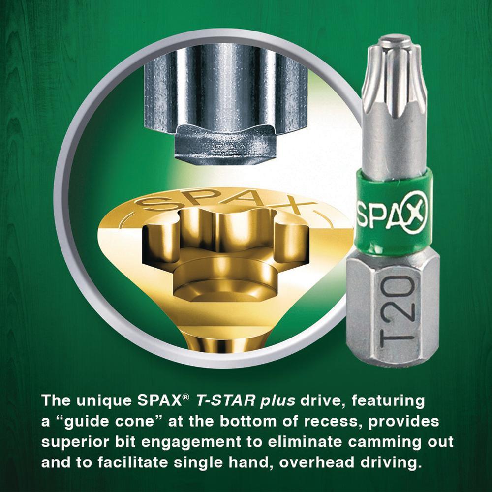#10 x 3 in. T-Star Plus Flat Head Partial Thread Yellow Zinc Screws (5 lb. Box)