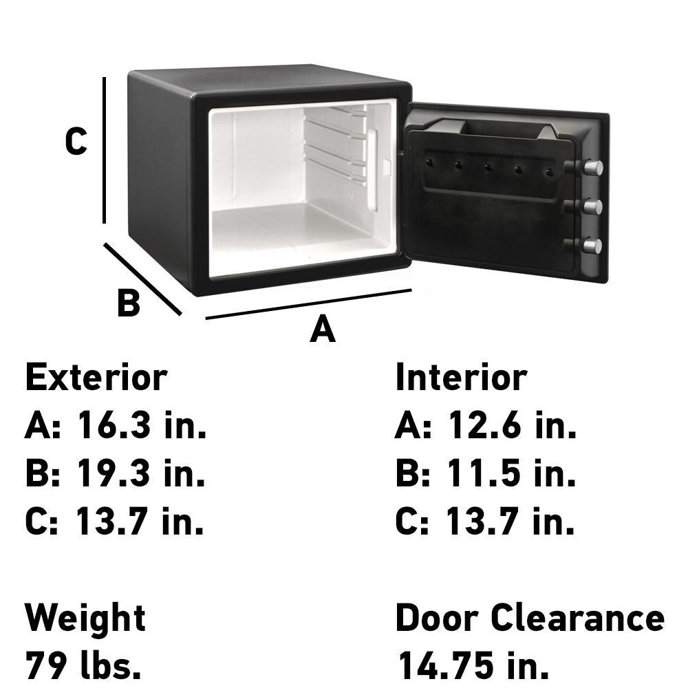 0.8 cu. ft. Fireproof Safe and Waterproof Safe with Digital Keypad