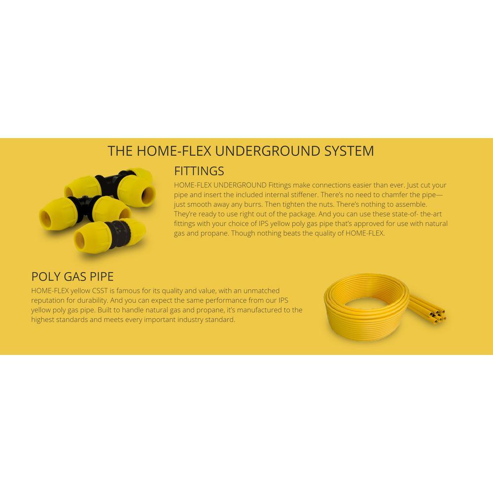 1-1/2 in. IPS x 100 ft. DR 11 Underground Yellow Polyethylene Gas Pipe
