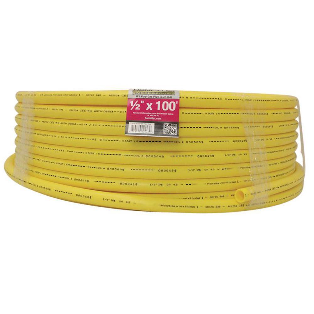 1-1/2 in. IPS x 500 ft. DR 11 Underground Yellow Polyethylene Gas Pipe