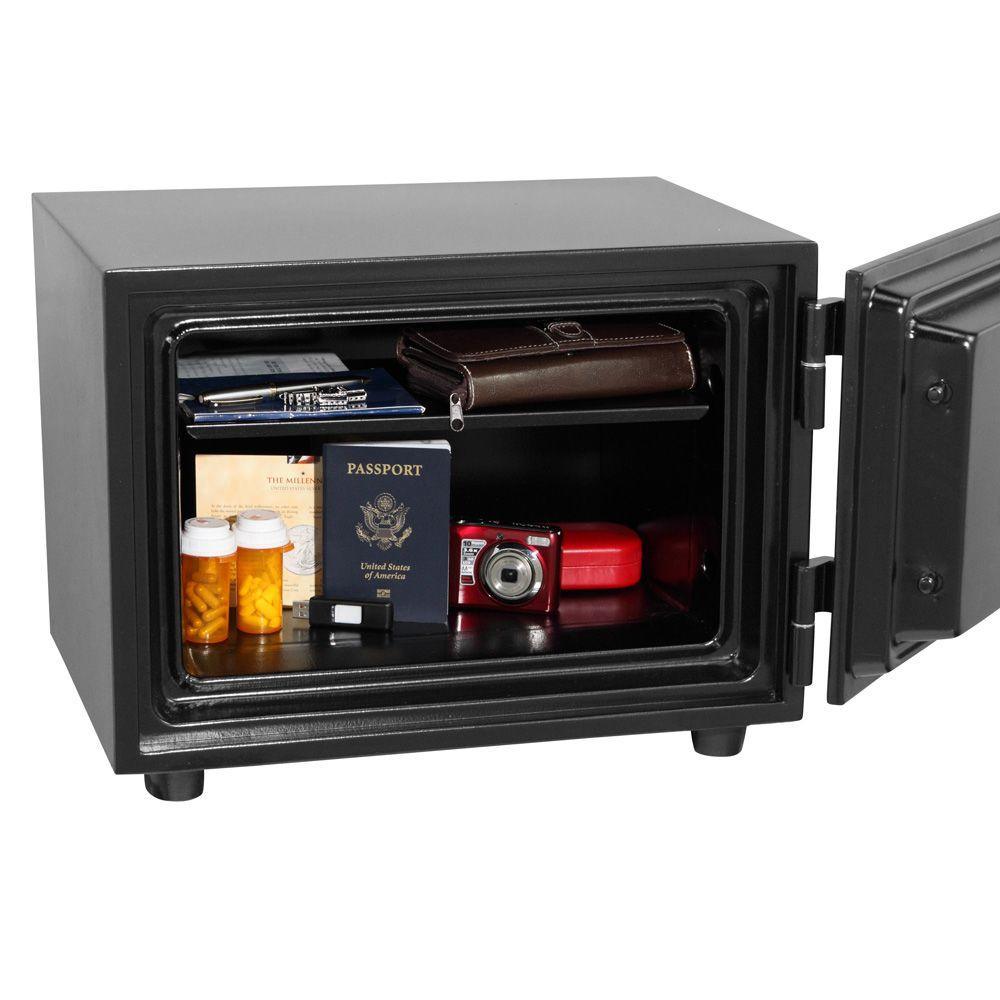 0.58 cu. ft. Fire Resistant Safe with Dual Combination and Key Lock Security