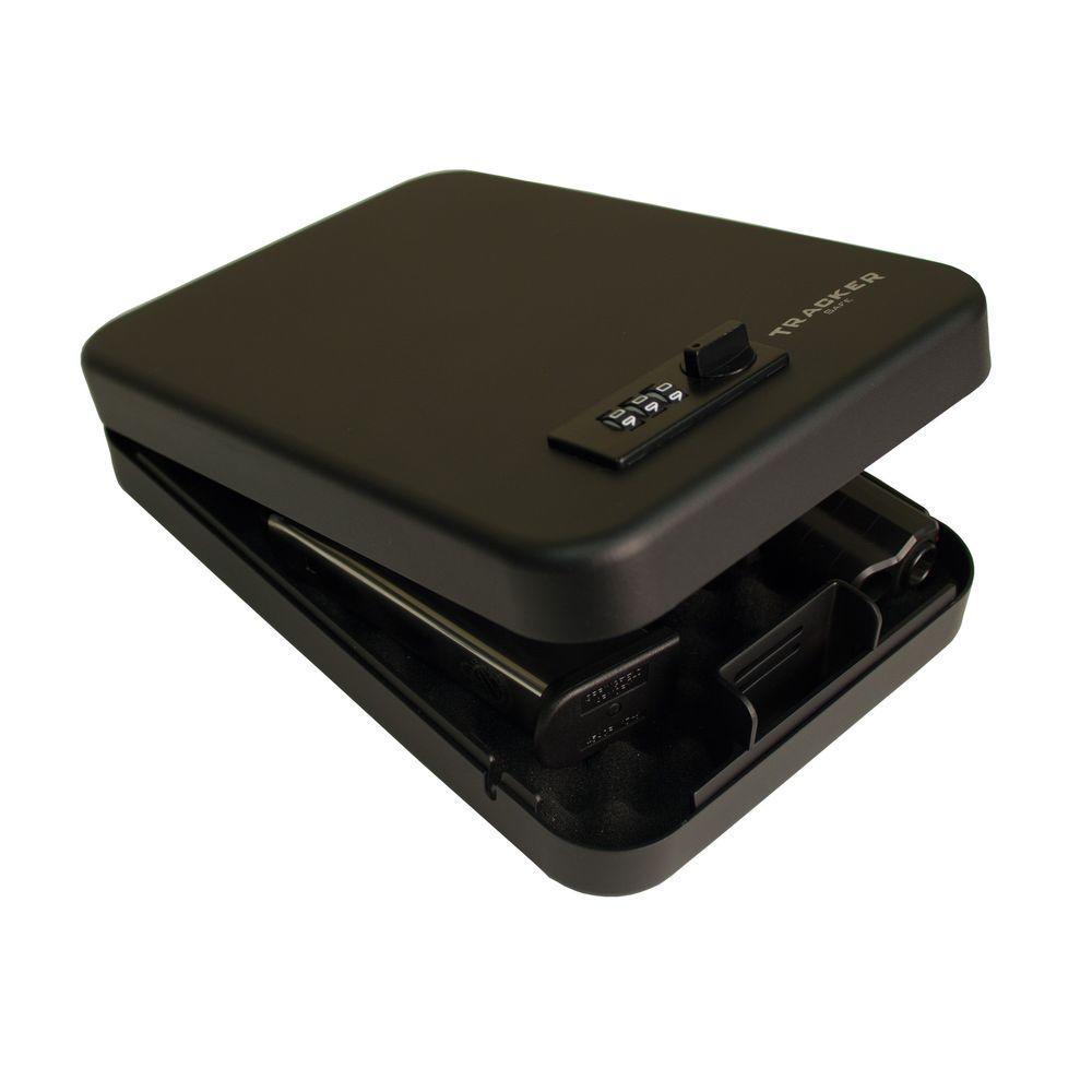 0.052 cu. ft. Small Car/Portable Safe Combination Lock, Black