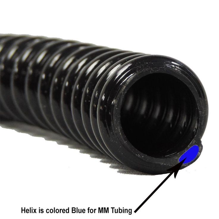 1-1/4 in. Dia x 25 ft. MM Sizing Black Non Kink, Corrugated, Flexible PVC Pond Tubing