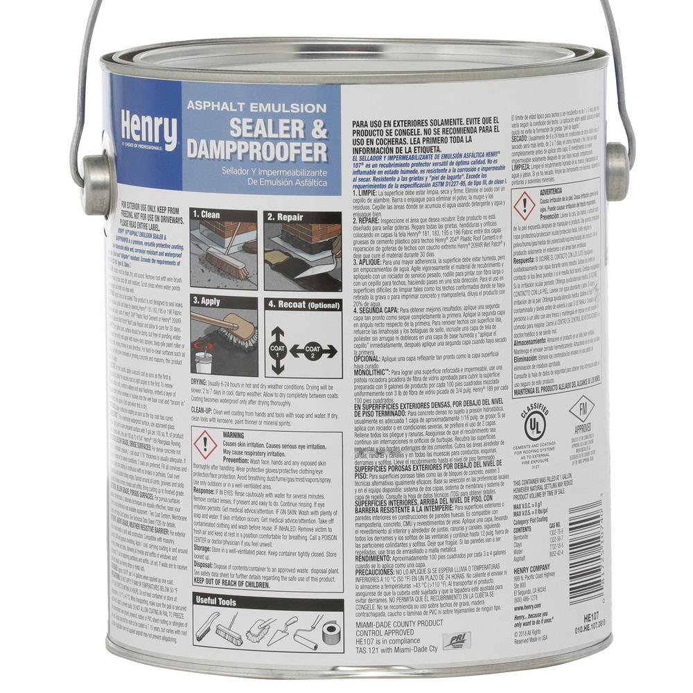 0.90 Gal. 107 Asphalt Emulsion Sealer and Dampproofer
