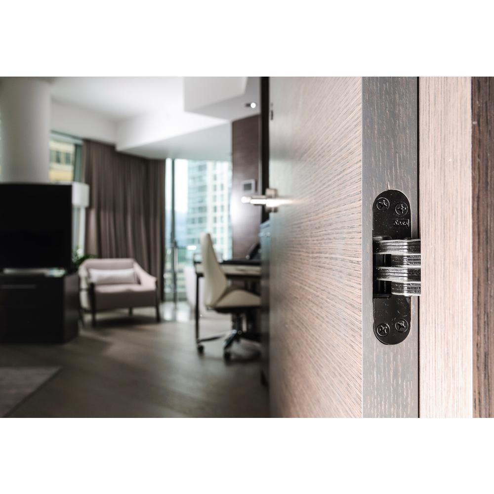 1/2 in. 2-3/8 in. Satin Brass Invisible Hinge