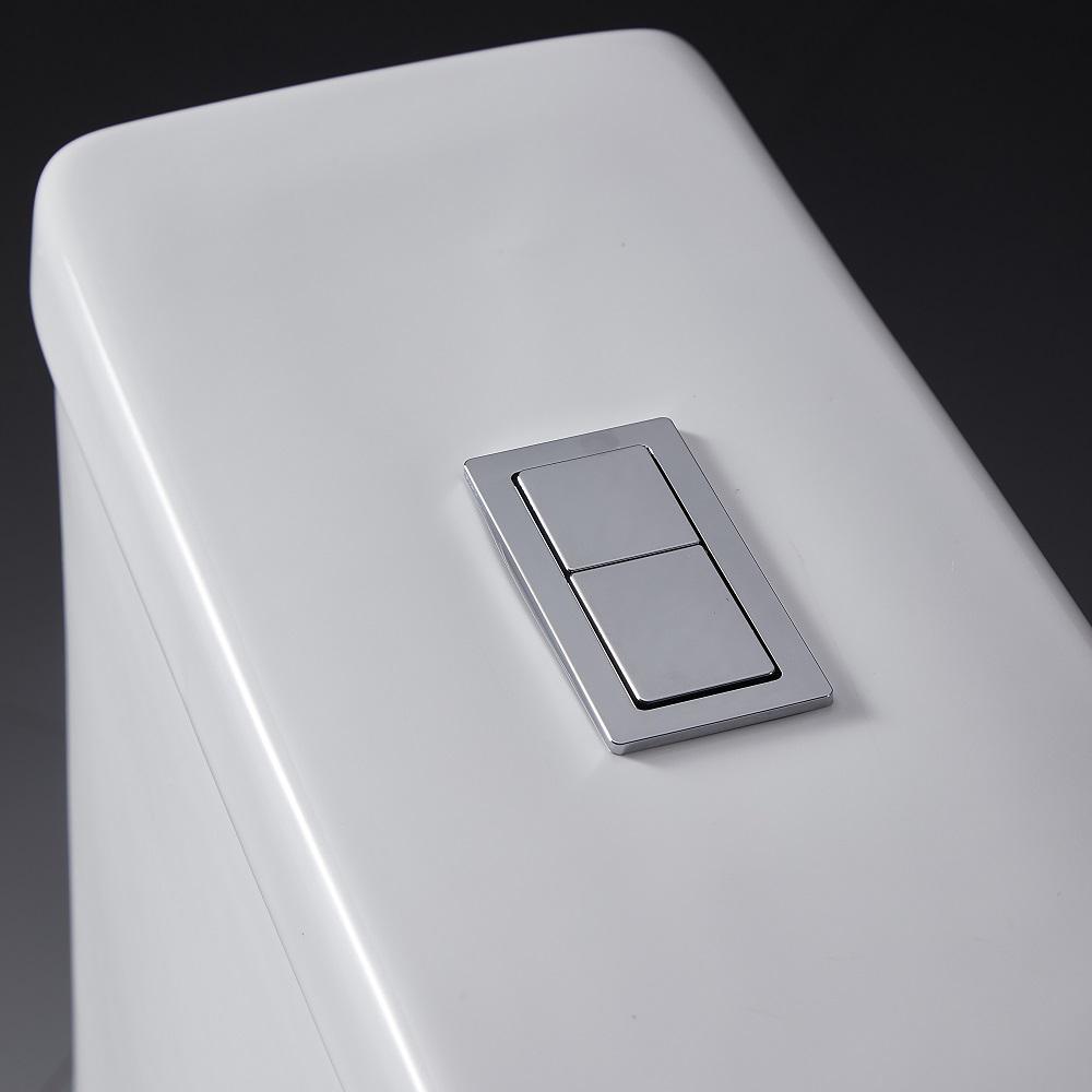 1-Piece 1.28 GPF Dual Flush High Efficiency Elongated Toilet in White, Seat Included
