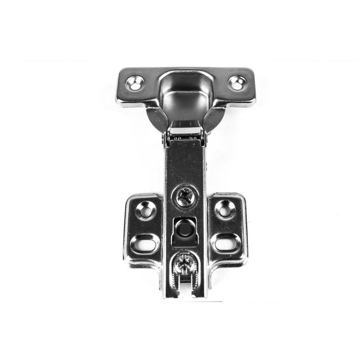 105-Degree 35 mm Full Overlay Frameless Cabinet Hinges with Installation Screws (15-Pairs)