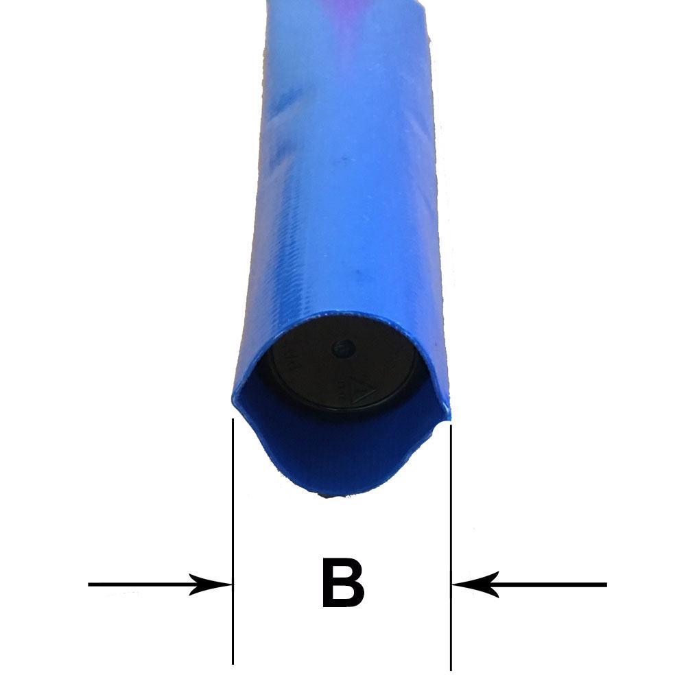 1-1/2 in. Dia x 300 ft. Blue 6 Bar Heavy-Duty Reinforced PVC Lay Flat Discharge and Backwash Hose