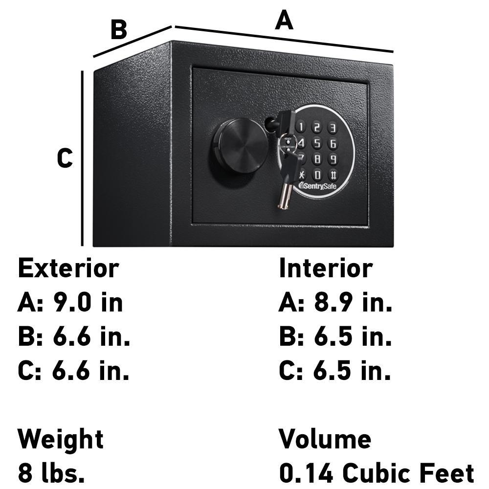 0.14 cu. ft. Security Safe with Digital Keypad