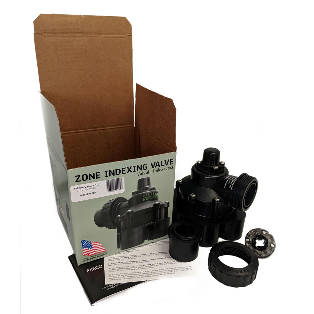 1-1/4 in. Mini 6 Outlet Mini Indexing Valve with 5 and 6 Zone Cams