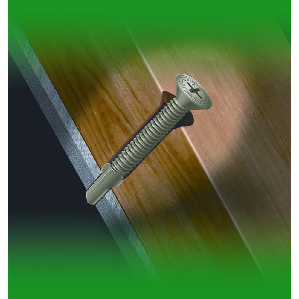 #12 2-3/4 in. Phillips Flat-Head Self-Drilling Screws (40-Pack)